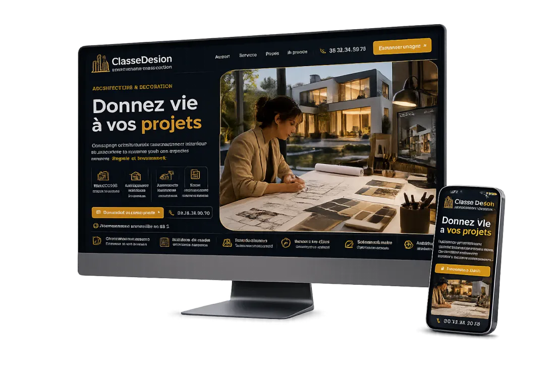 Les trois packs de création de site SitePrime